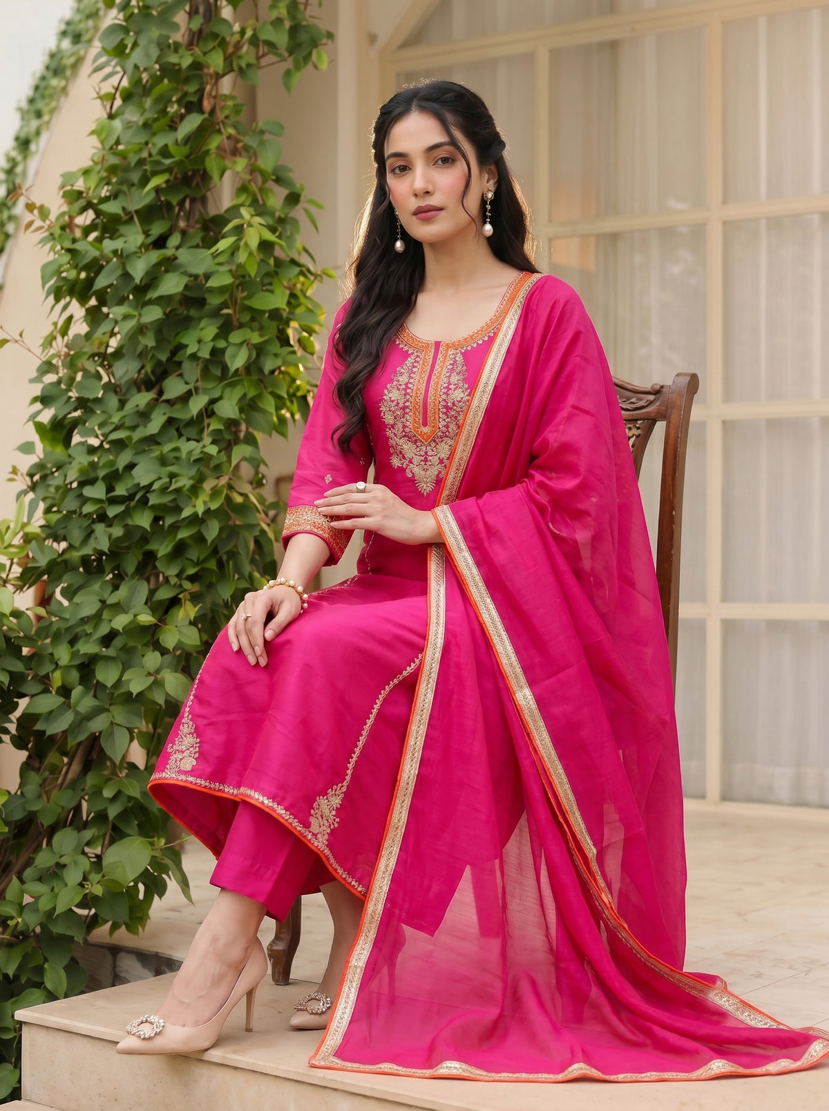 Zarisha Royale Embroidered Suit Set