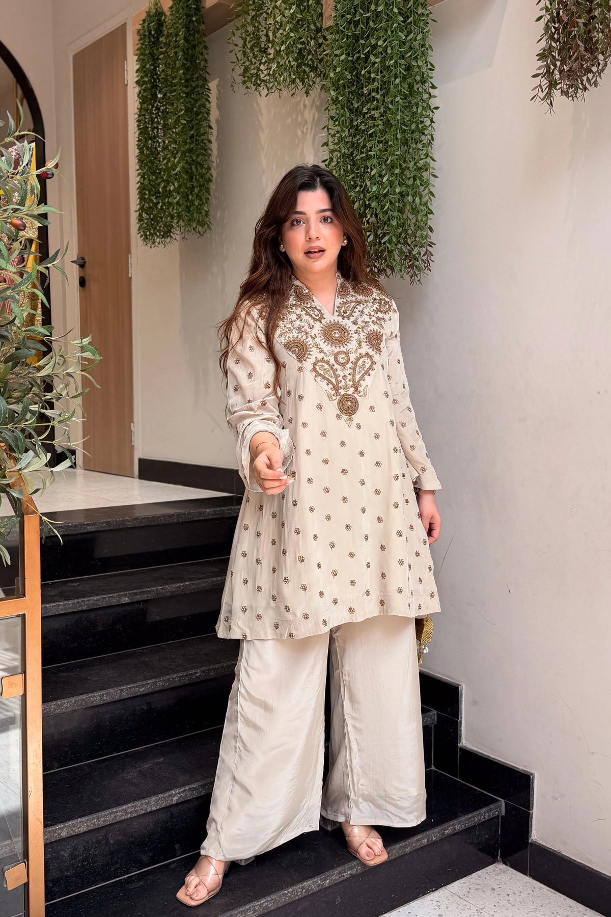 Aurelia Heritage Embroidered Co-Ord Set