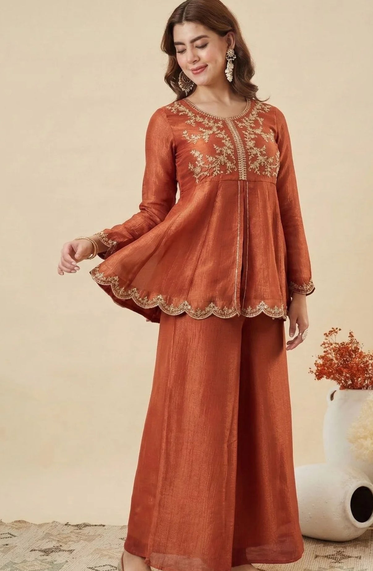 Mridula Heritage Emberoidery Sharara Set