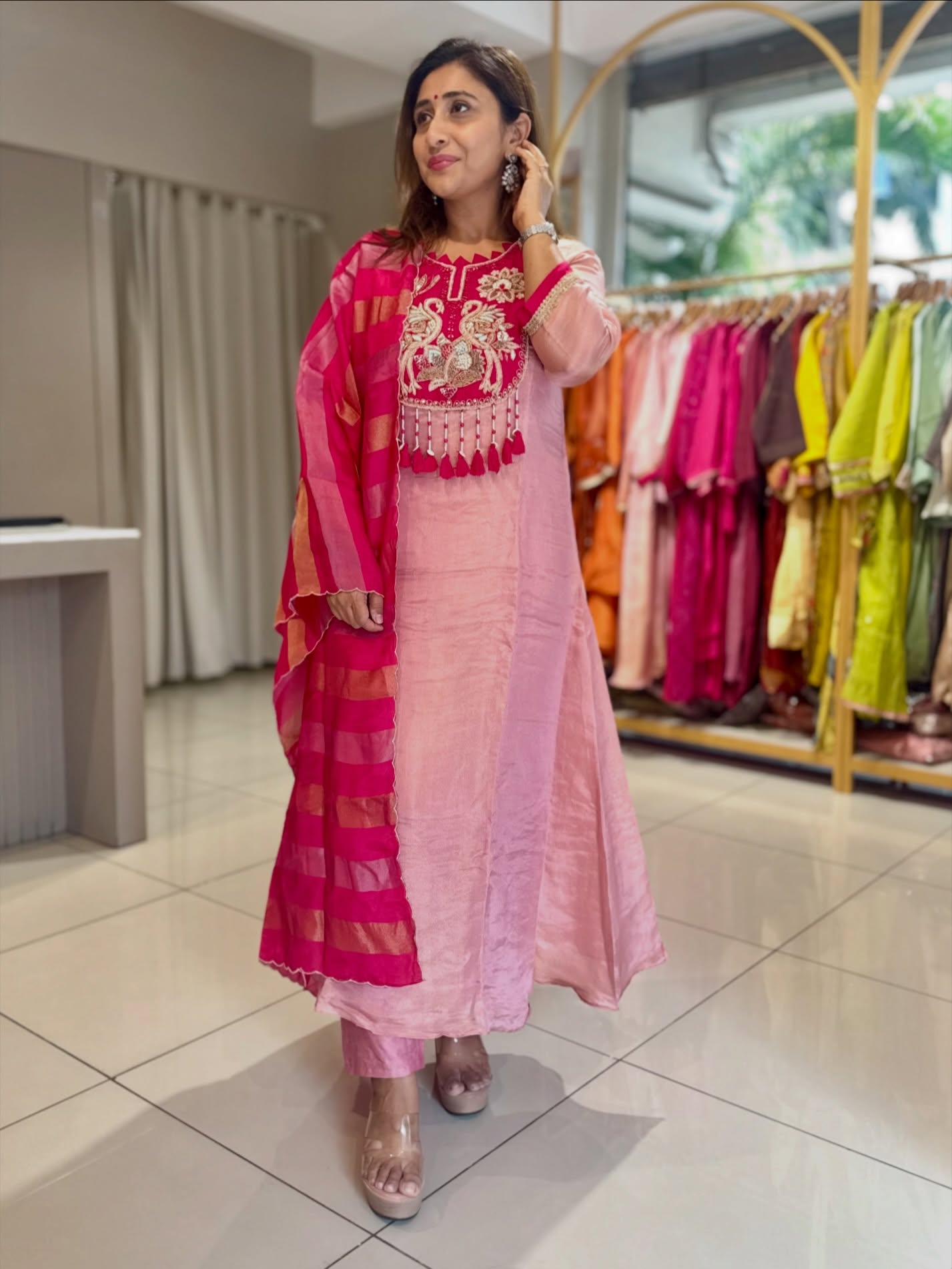 Blush Pink Royale Embroidered Suit Set