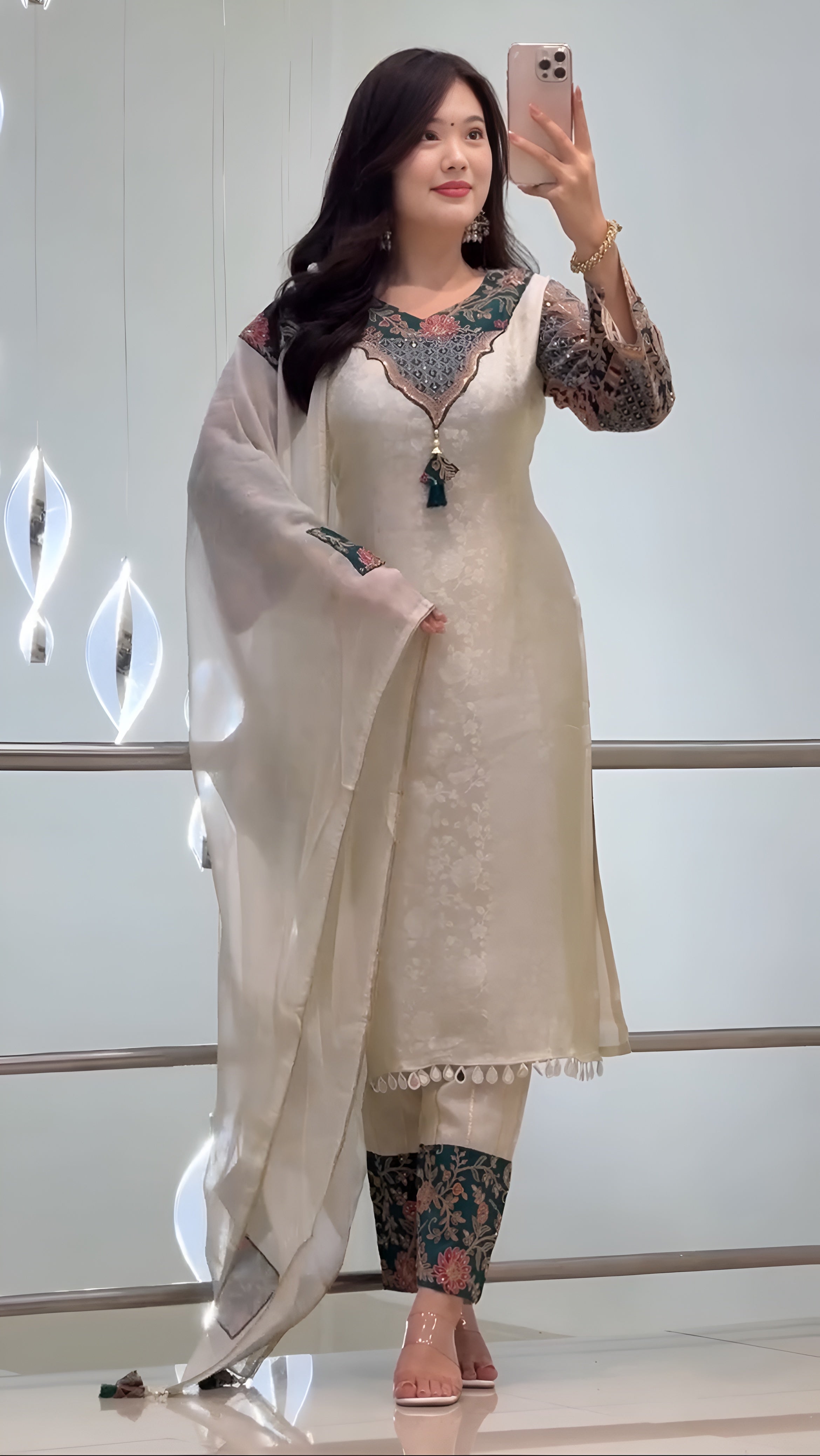 Very Gorgeous Pure Banarasi Silk Zari weaving Suit Set