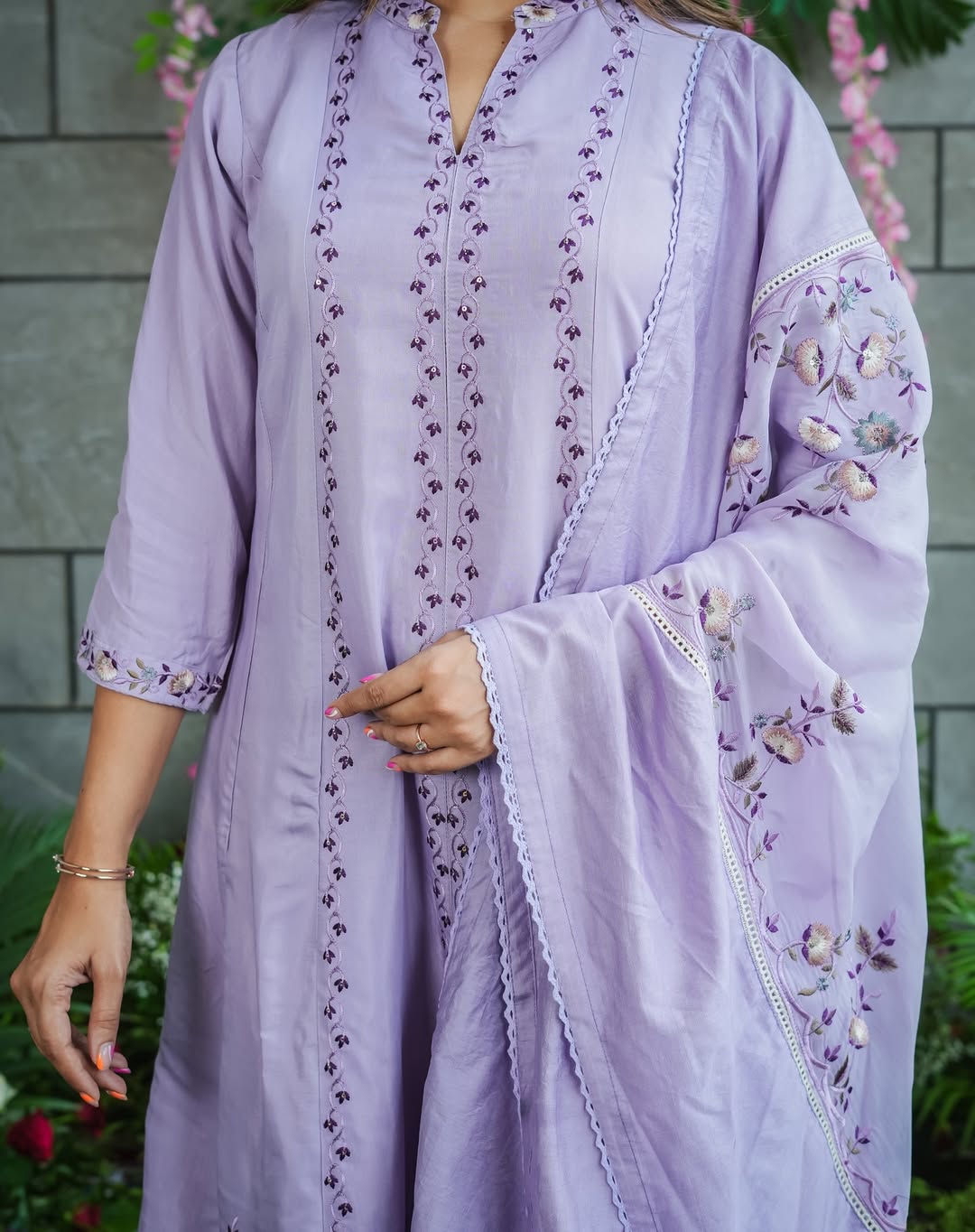 Very Attractive Muslin Cotton Emboridery Suit Set