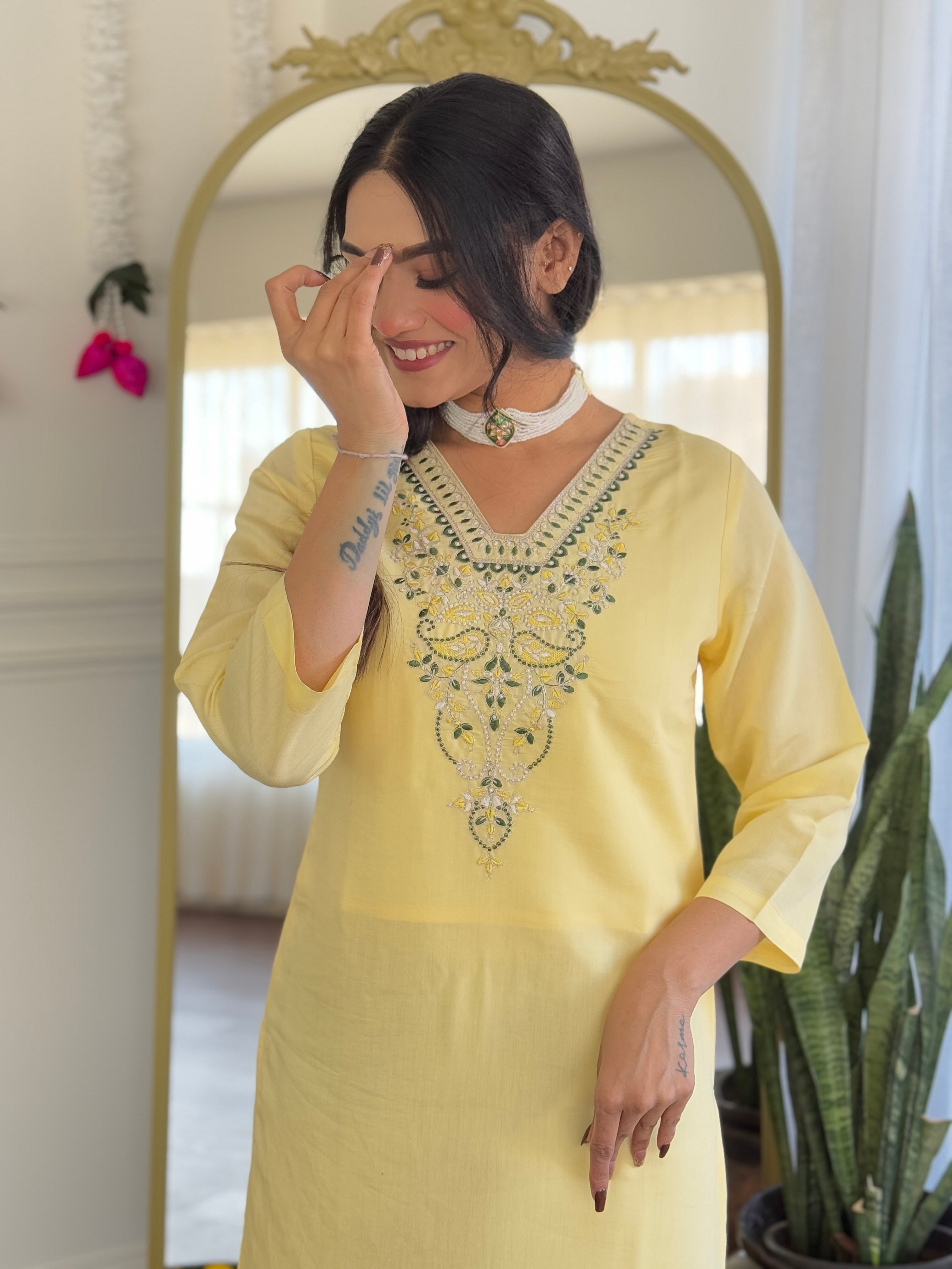 Most Beautiful Viscose Chanderi Suit Set