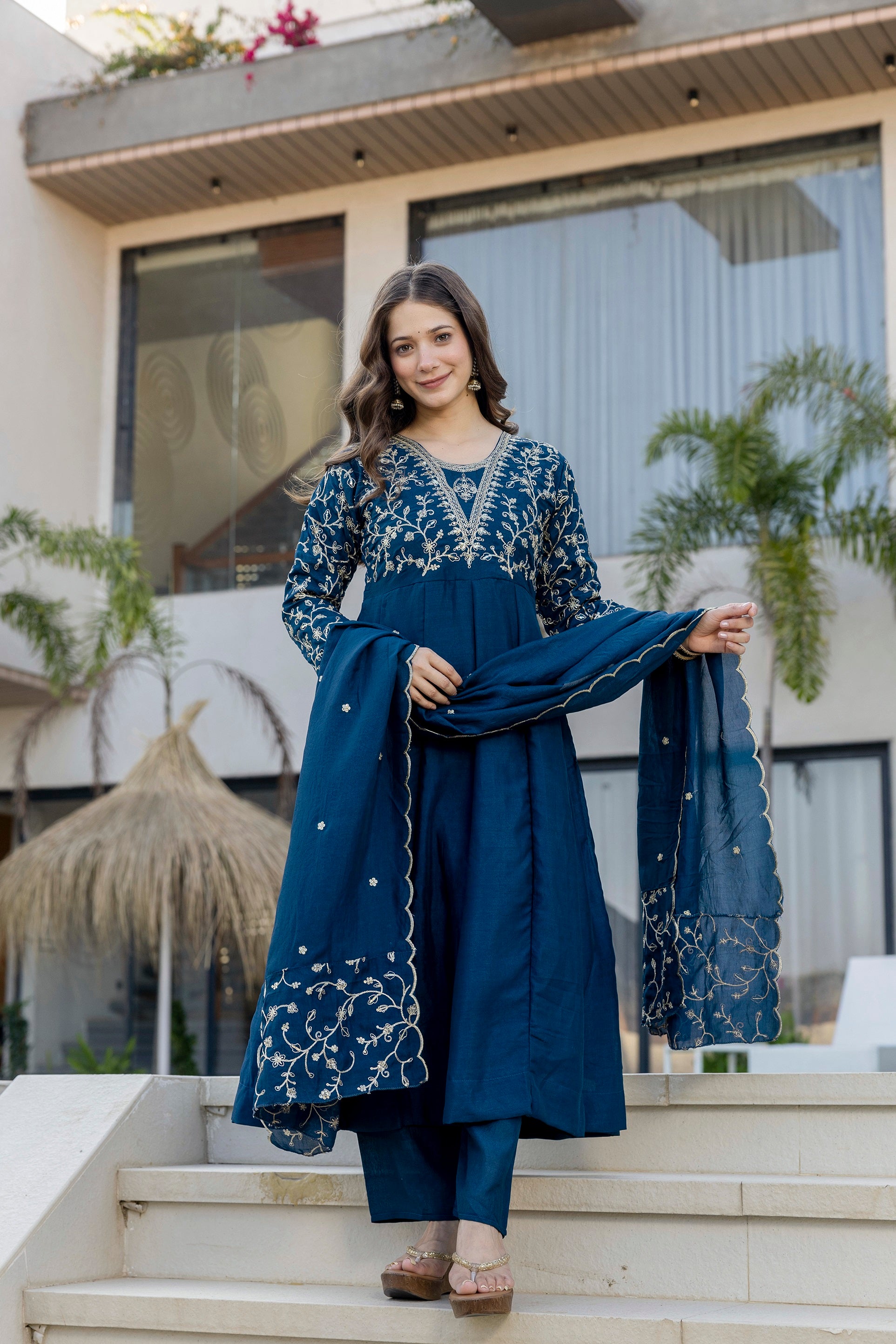 Florenza Grace Embroidered suit set