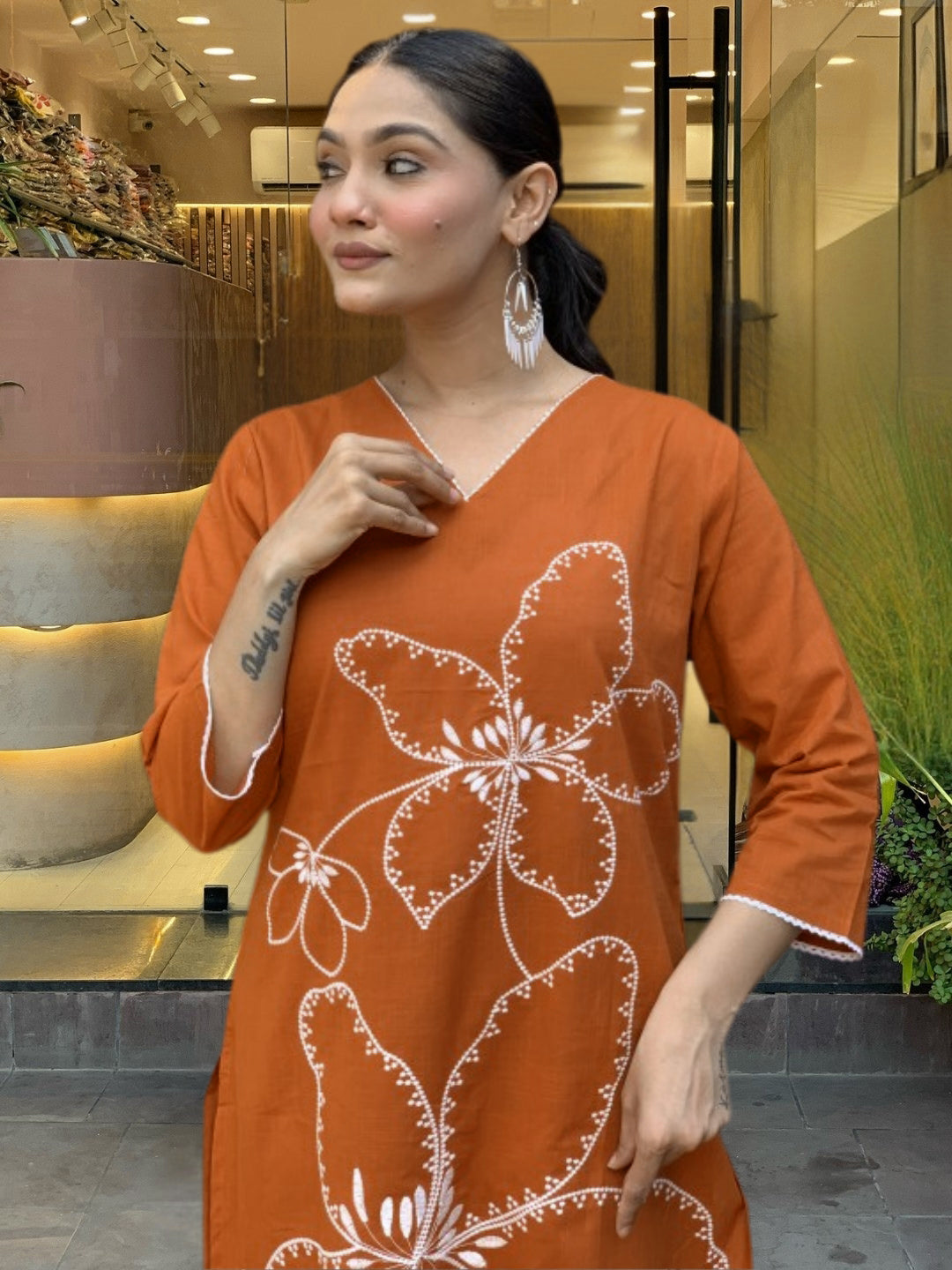 Appealing Rayon Silk Floral Print Suit Set