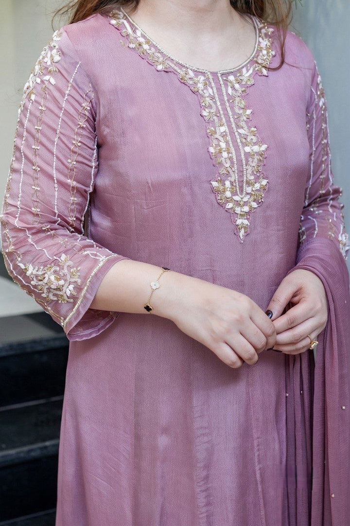 Festival Special Handcrafted Anarkali Kurta Set With Dupatta