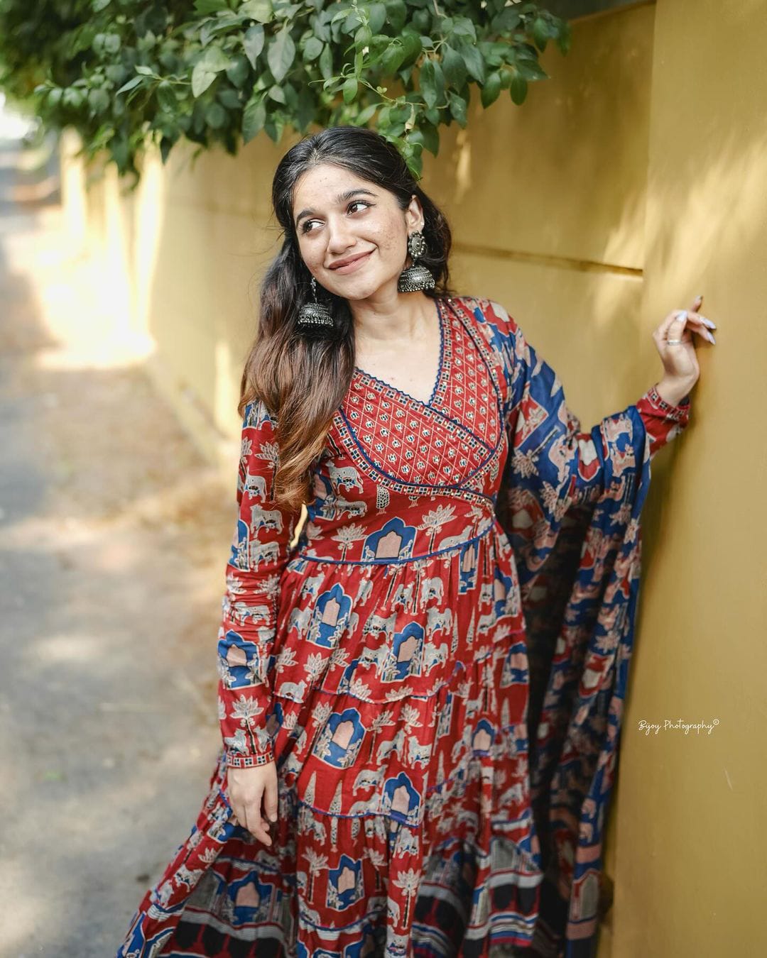 Opulent Red Premium Pure Cotton Block Print Suit Set