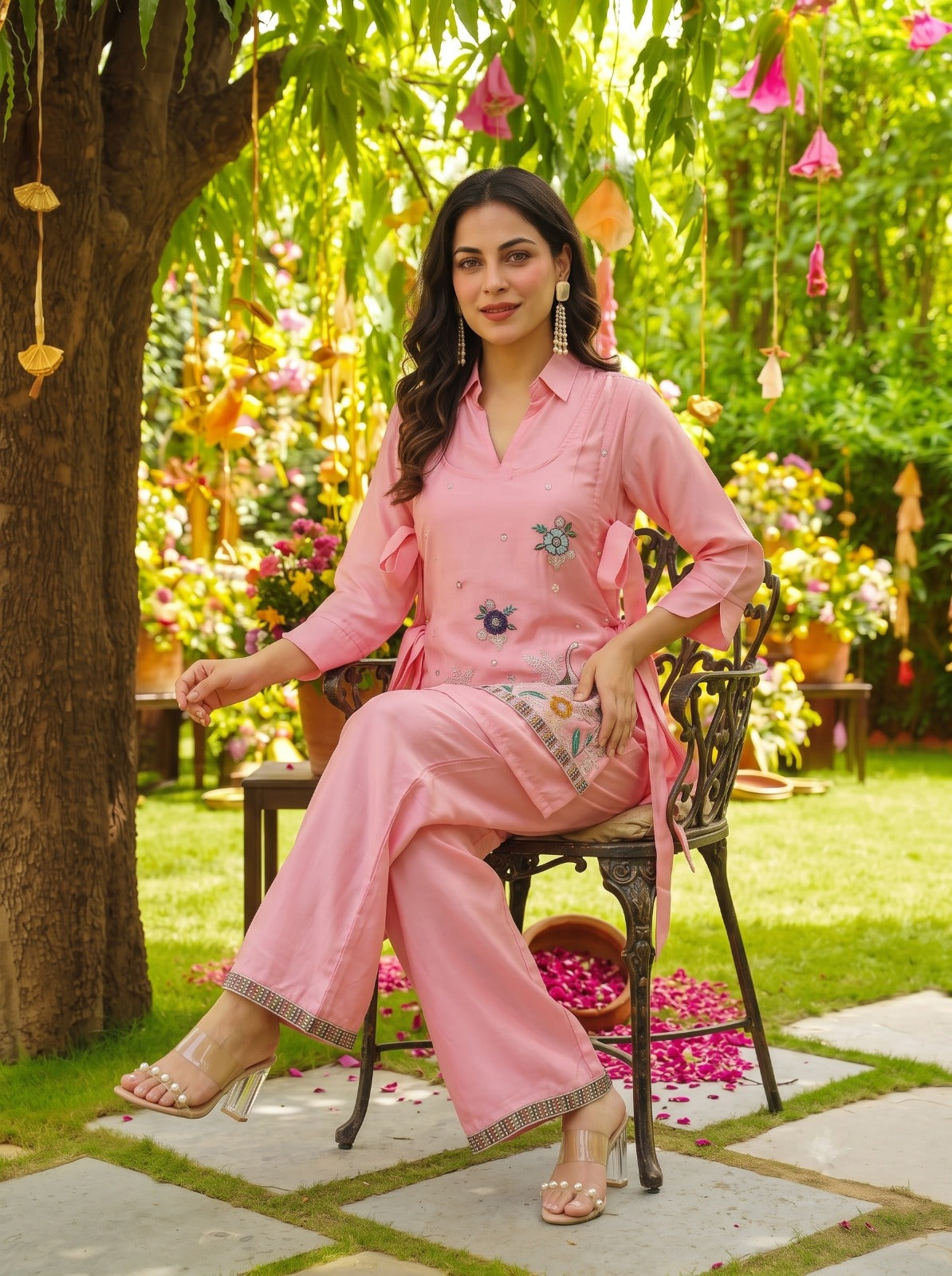 Rose Elan The Signature Embroidered Co-Ord Set