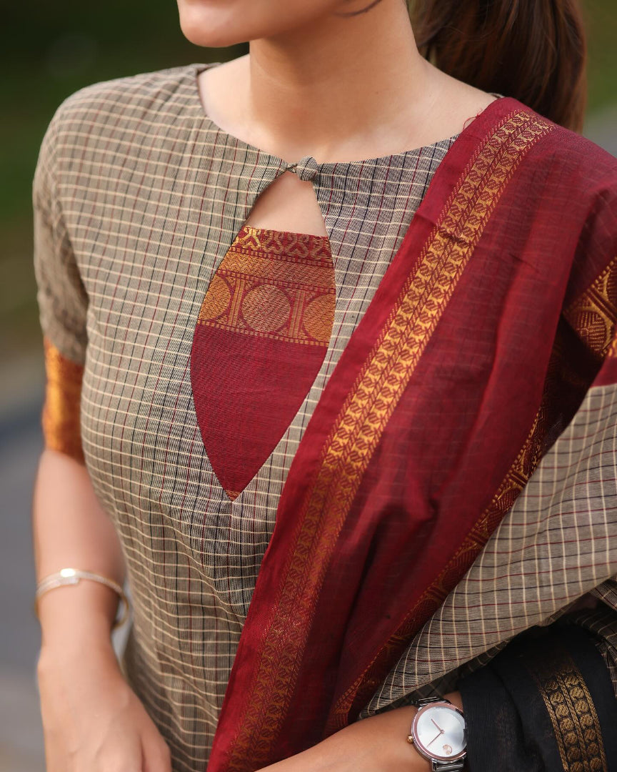 Most Attractive South Cotton Jequard Suit Set