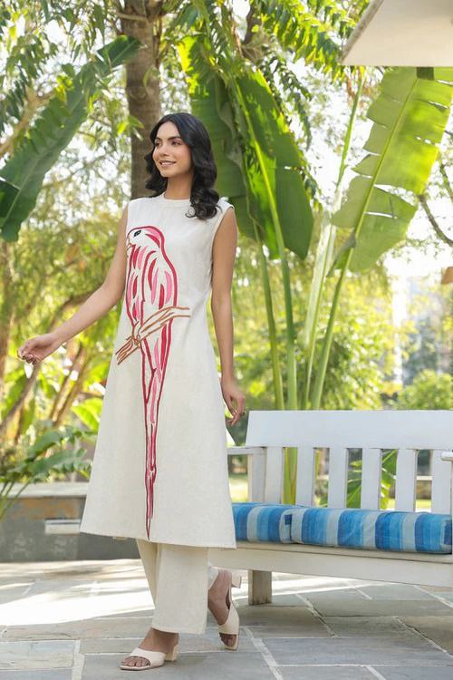 Most Stylish South Cotton Embroidery Kurta Set