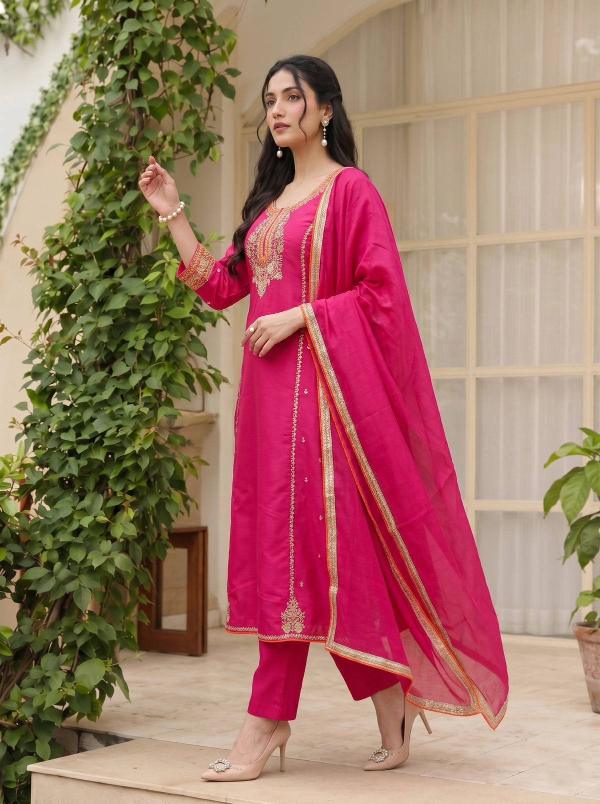 Zarisha Royale Embroidered Suit Set