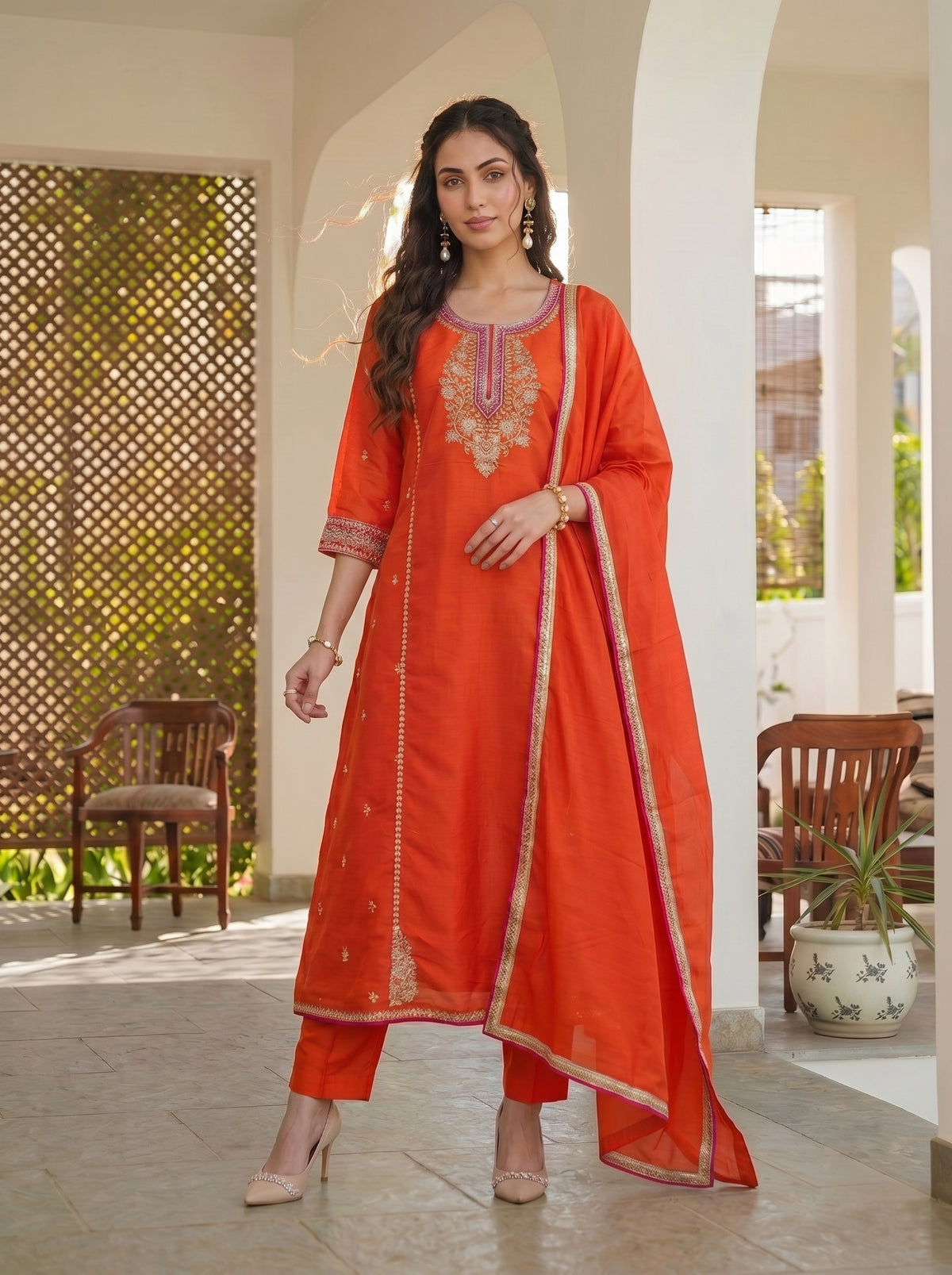 Zarisha Royale Embroidered Suit Set