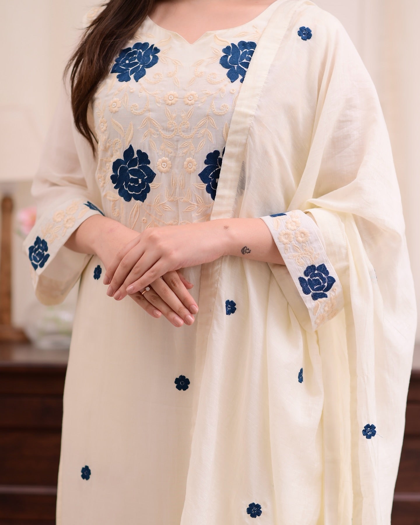 Marvellous Pure Rayon Slub Suit Set