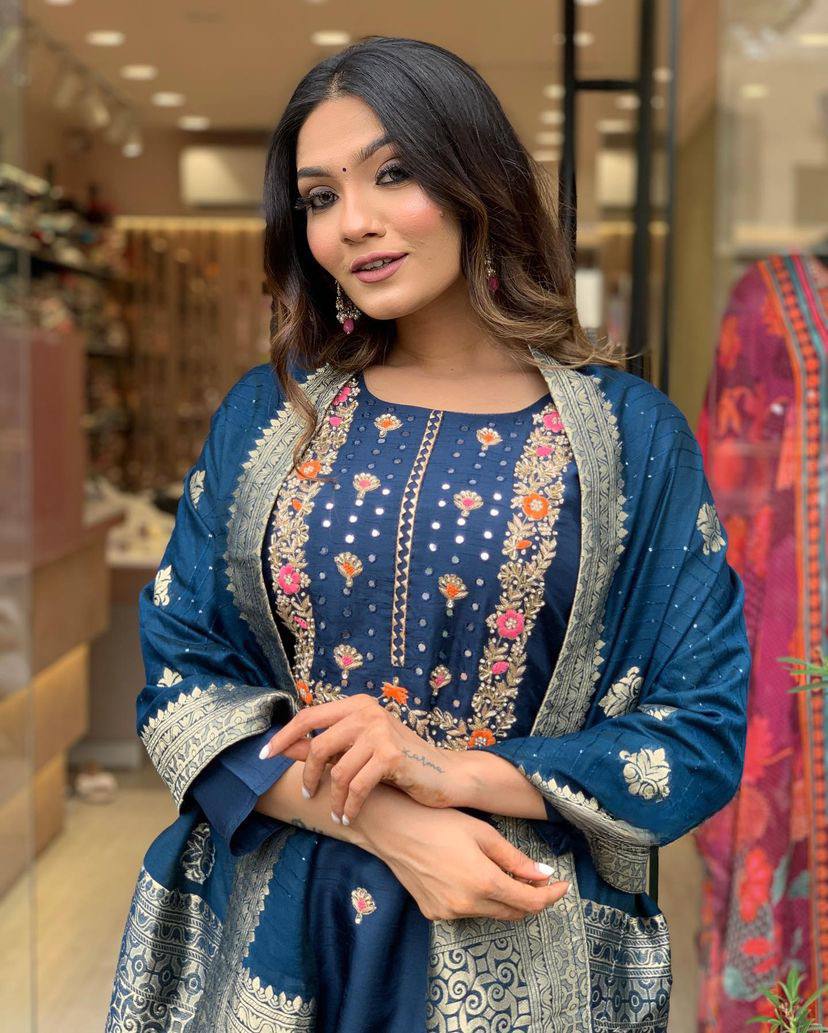 Most Trending Pure Viscose Rayon Suit Set