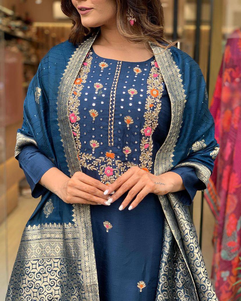 Most Trending Pure Viscose Rayon Suit Set