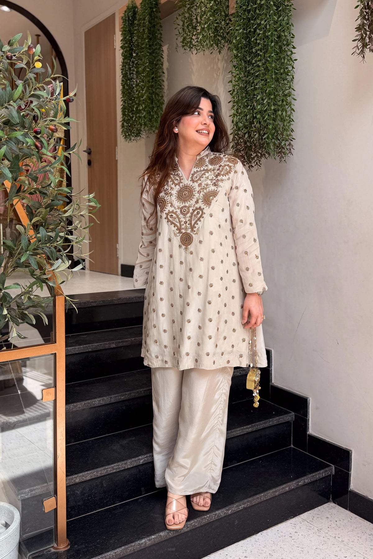 Aurelia Heritage Embroidered Co-Ord Set