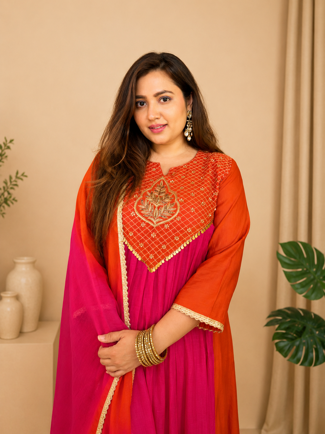 Nayantara Emerald Festive Embroidered Anarkali Set