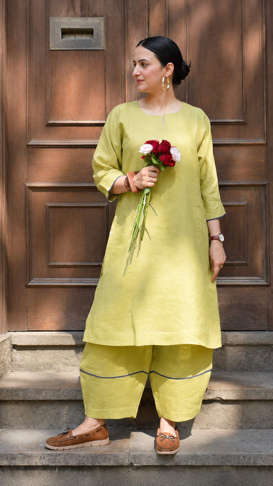 Very Beautiful Pure Cotton Cord Set With Embroidery Work