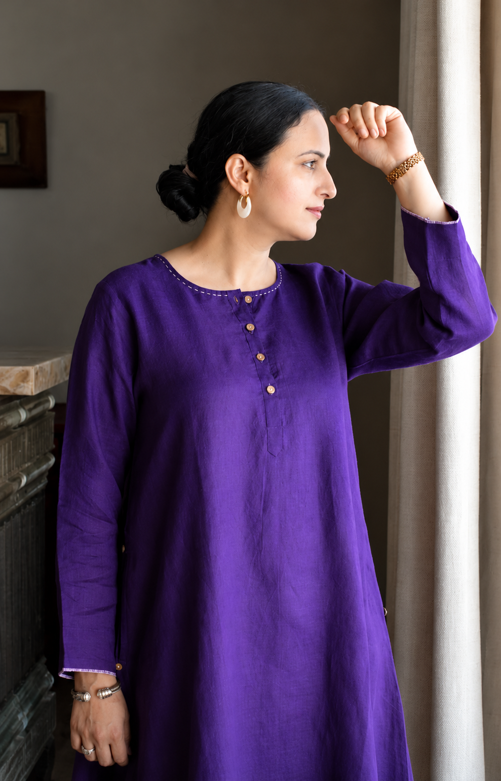Very Beautiful Pure Cotton Cord Set With Embroidery Work