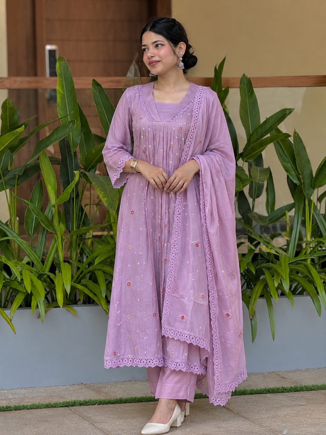 Vasundhara Sunlit Embroidered Kurta Set