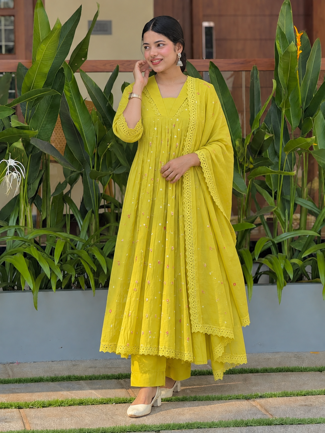 Vasundhara Sunlit Embroidered Kurta Set