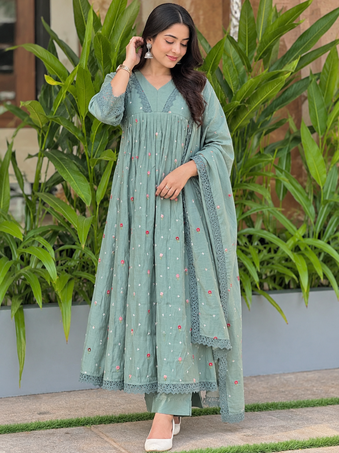 Vasundhara Sunlit Embroidered Kurta Set