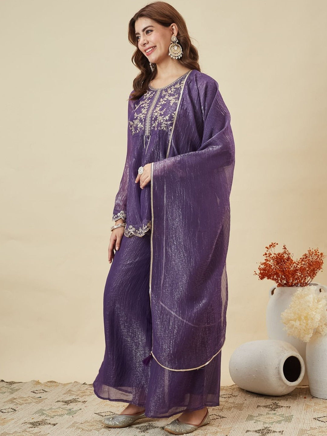 Mridula Heritage Emberoidery Sharara Set