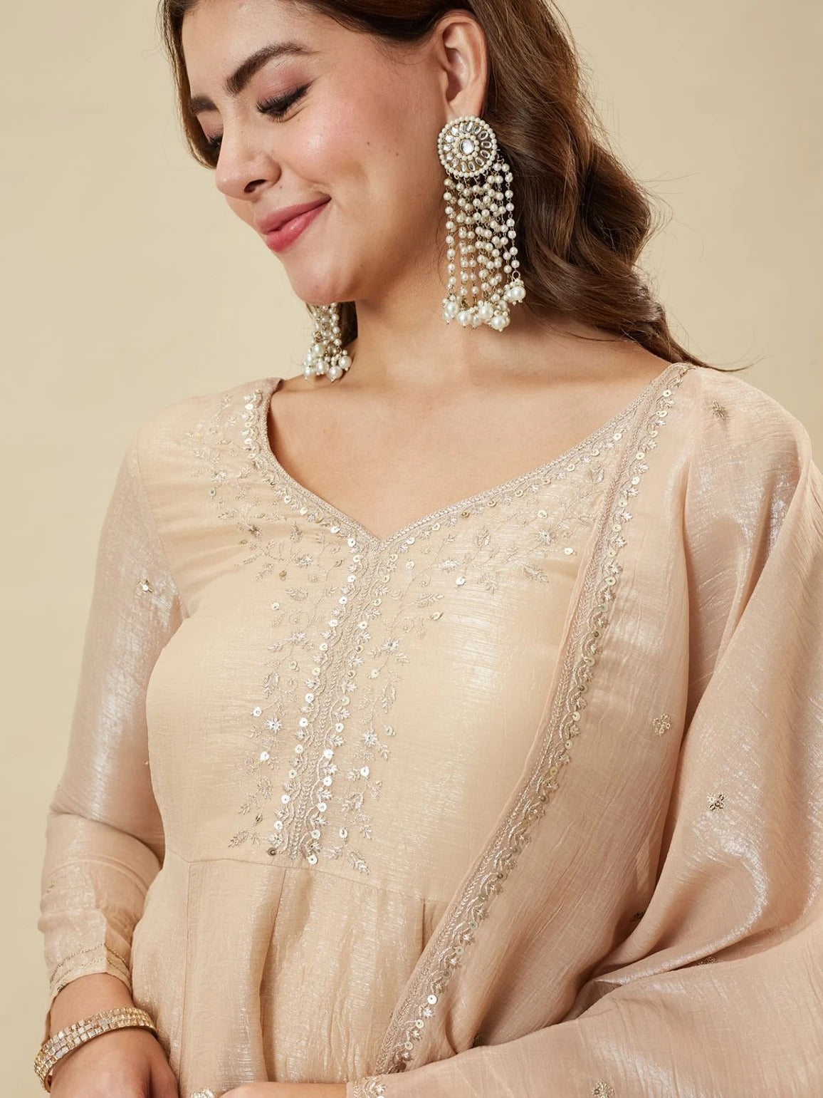Charulata Festive Embroidred Sharara Set