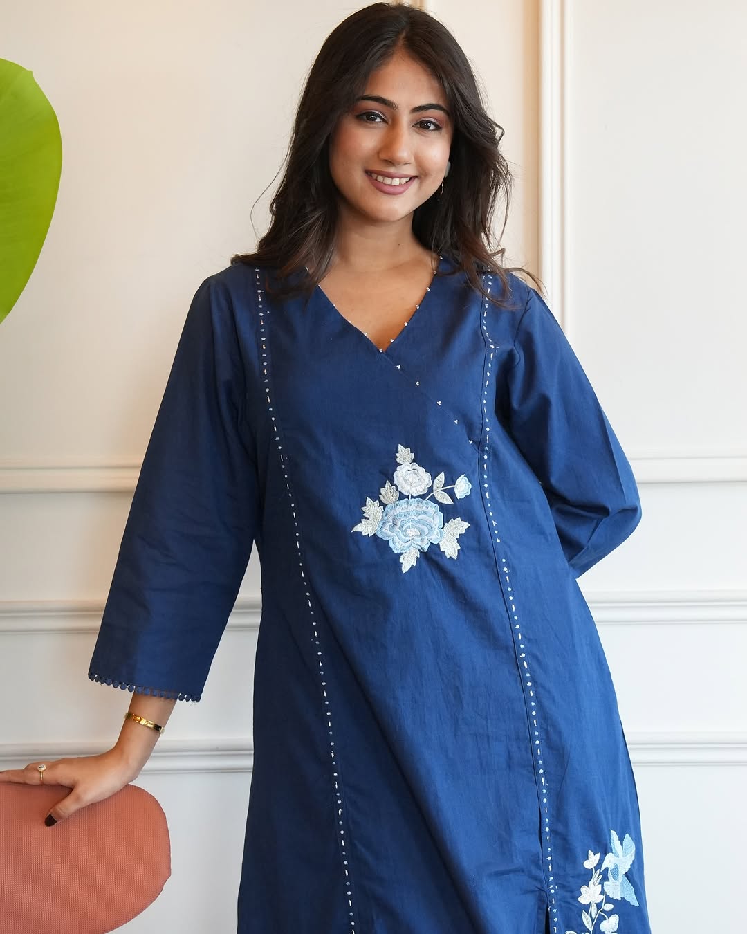 Graceful Pure Cotton Flex Emboridery Kurta Set
