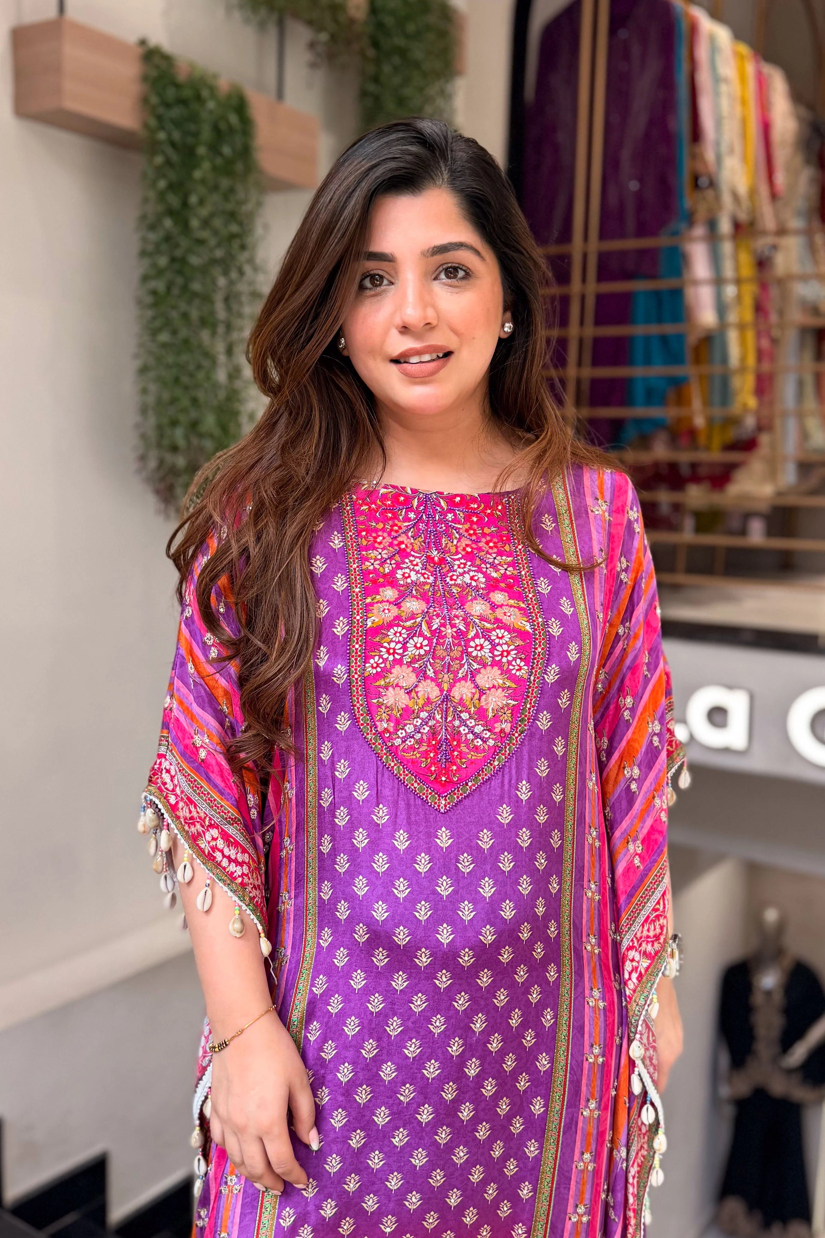 Vihana Royal Embroidered Kaftan Suit Set