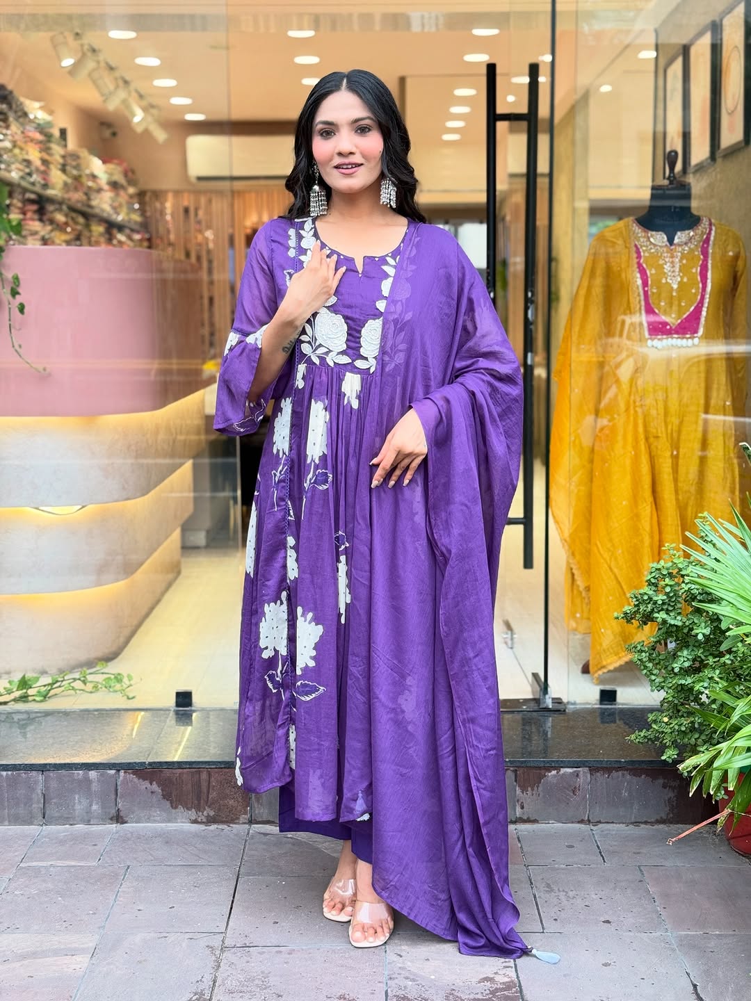 Premium Mul Cotton Embroidered Kurta Set with Dupatta