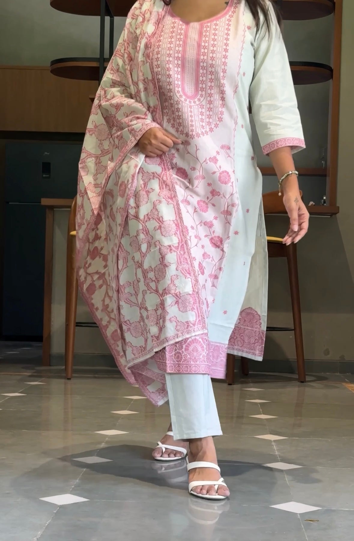 Royal Ethnic Handloom Cotton Weaving Suit Set
