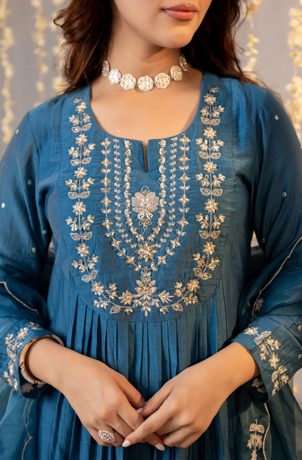 Sharvari Rama Embroidered Anarkali Suit Set