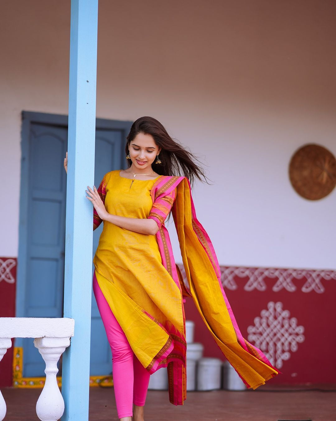 Most Stunning Kanchi Cotton Suit Set With Jaquard Dupatta