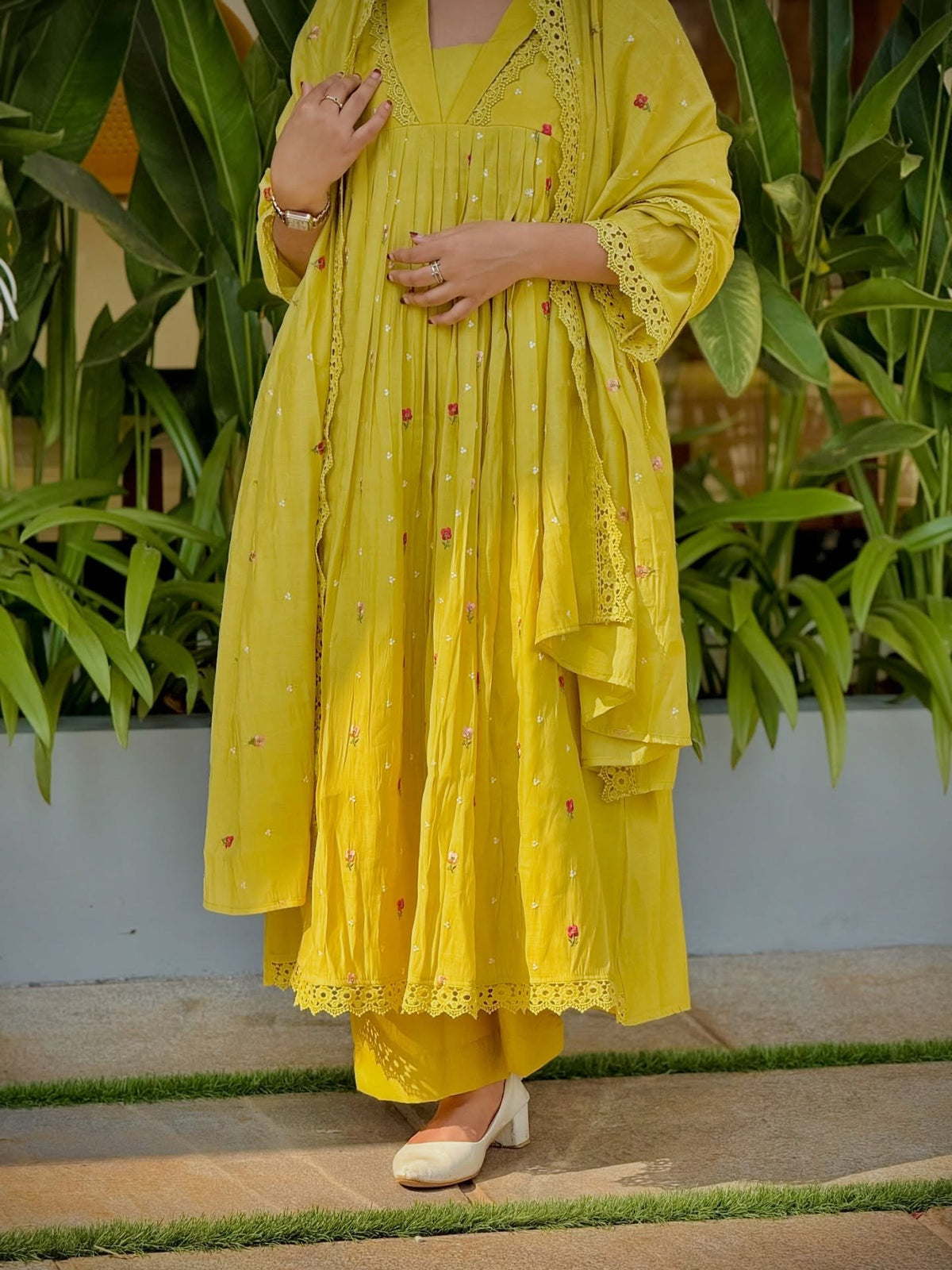 Vasundhara Sunlit Embroidered Kurta Set