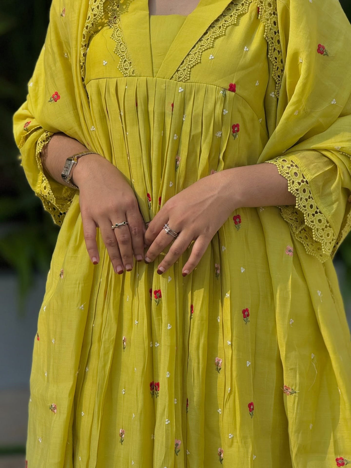 Vasundhara Sunlit Embroidered Kurta Set