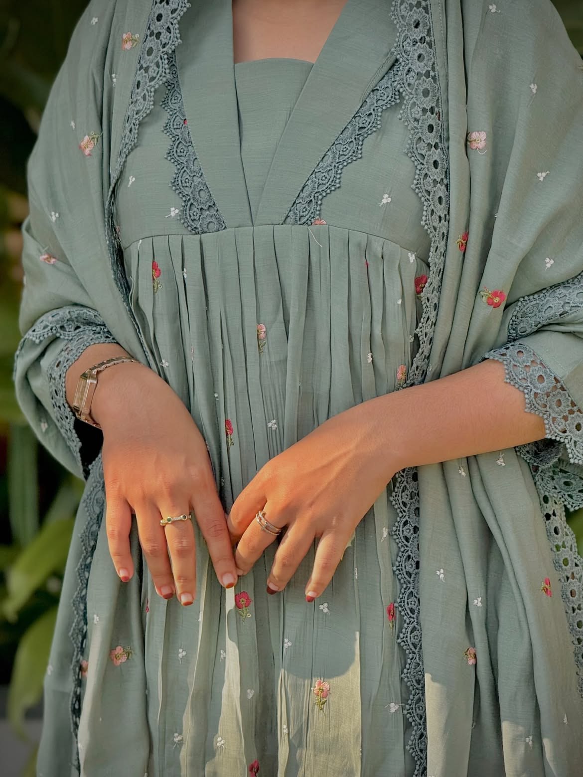 Vasundhara Sunlit Embroidered Kurta Set
