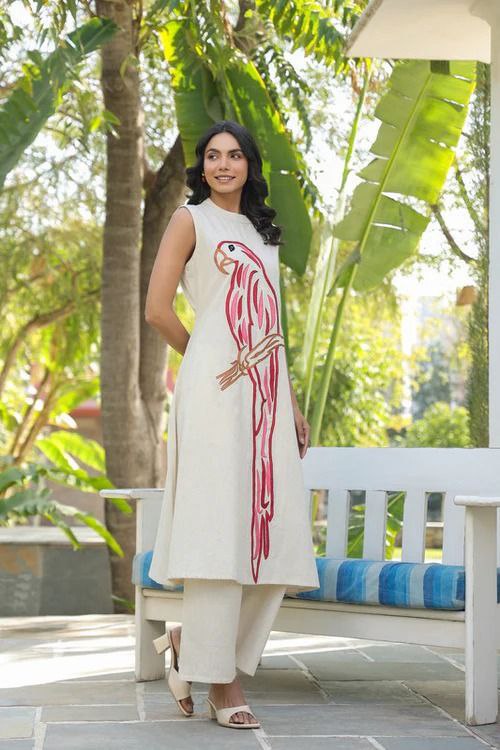 Most Stylish South Cotton Embroidery Kurta Set