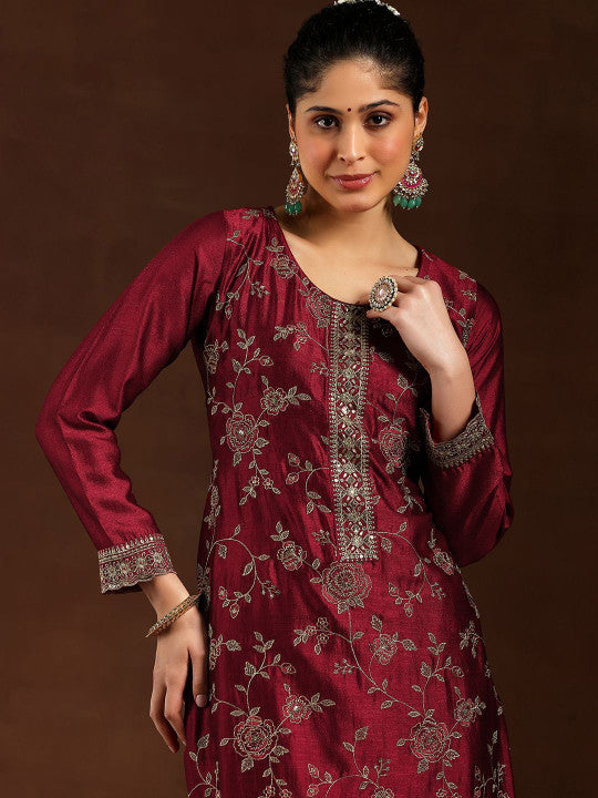 Zarmina Royale Floral Embroidered Suit Set